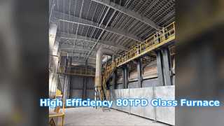 80TPD Industrial Glass Melting Furnace System Solution