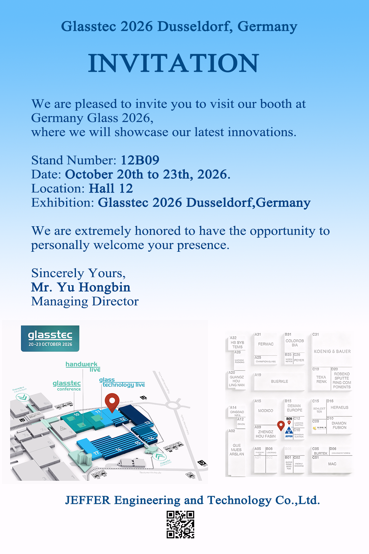 Latest company blogs about JEFFER Engineering to Exhibit at Glasstec 2026