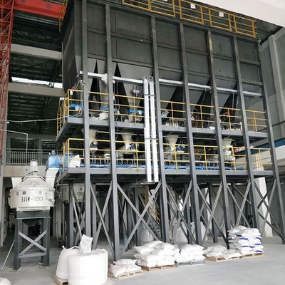 Buy 40tpd Tower Type Glass Batch Plant Semi Automatic Batch House for Glass Industry online manufacture