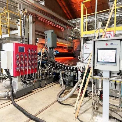 Buy 300Tpd 1.8mm-4mm Calender Automatic Calendering Machine for Pattern Glass Production online manufacture