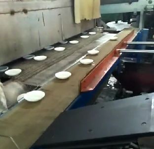 Buy White Round Tableware Glass Production Line 380V Opal Glass Bowl Forming Machine online manufacture