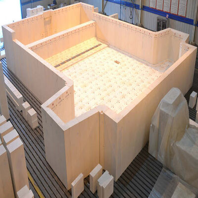 Buy 100TPD Glass Melting End Fired Furnace with Refractory Structure for Natural Gas online manufacture