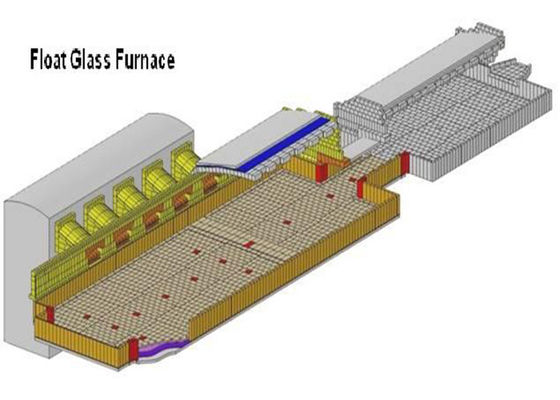 Buy Large Capacity Float Glass 300 TPD Cross Fired Furnace online manufacture