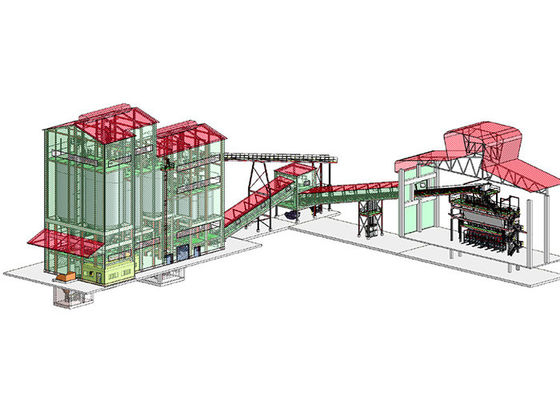 Buy Mild Steel Silica Sand Automatic 200tpd Glass Batch Plant online manufacture